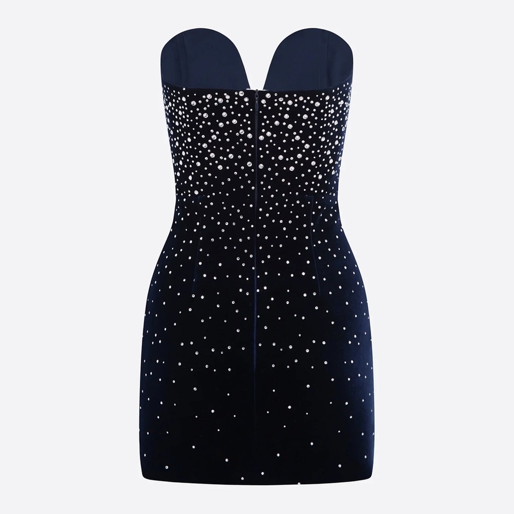 Alex Perry / Crystal Velvet Mini Dress / Size 8 & 10 🩵 Today special 🩵 - Picture 4 of 11
